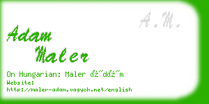 adam maler business card